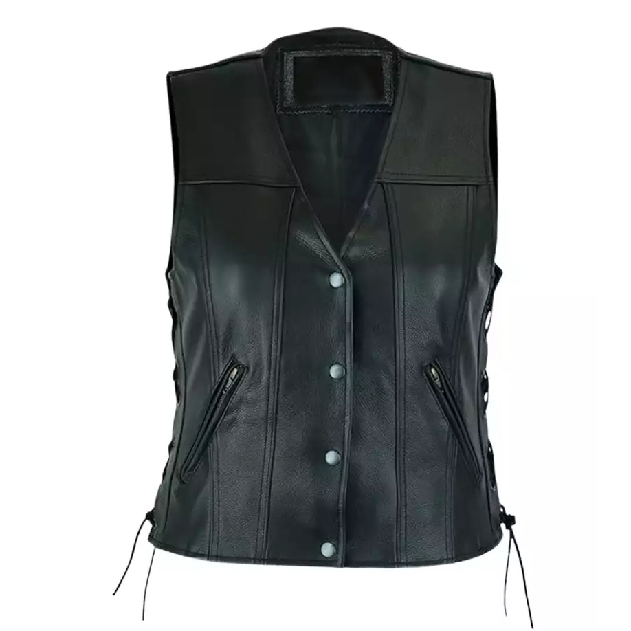 Motorbike Leather Vest