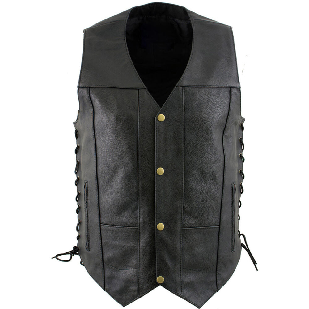 Motorbike Leather Vest