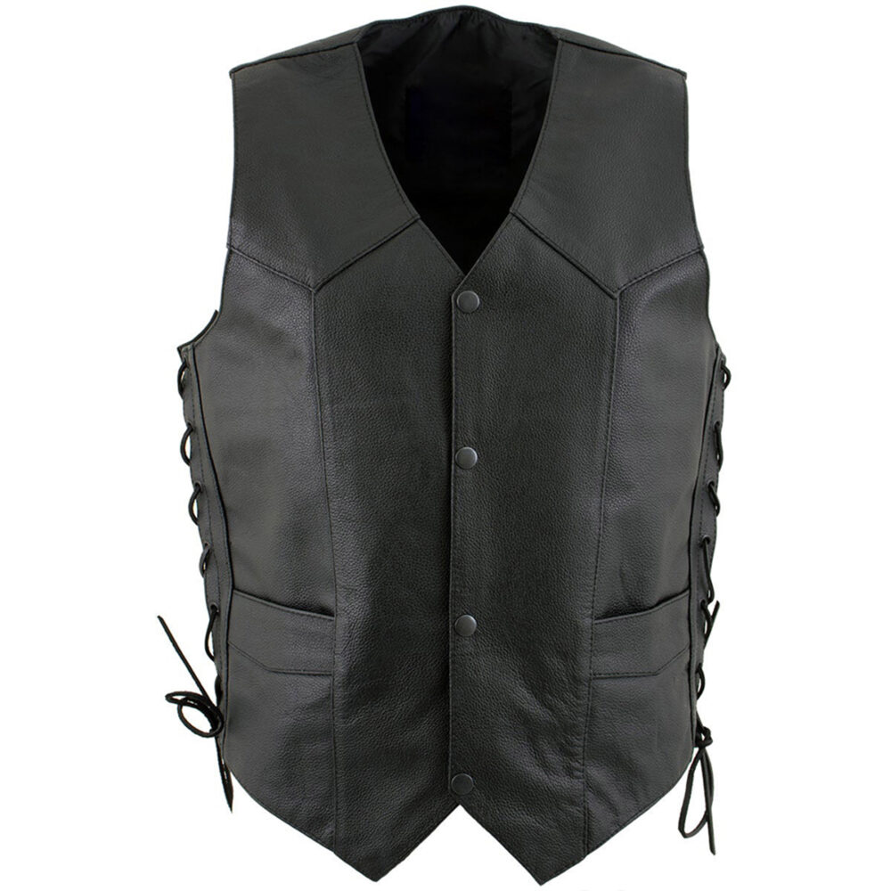 Motorbike Leather Vest